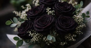 Ce simbolizează trandafirii negri într-un buchet?